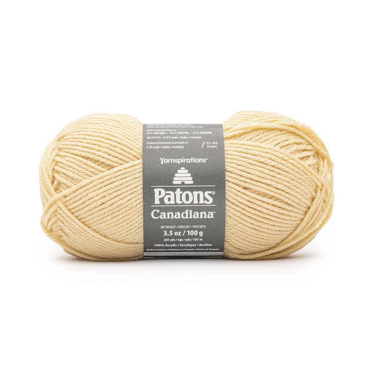 Spinrite Yarn, Worsted Weight, Pale Yellow