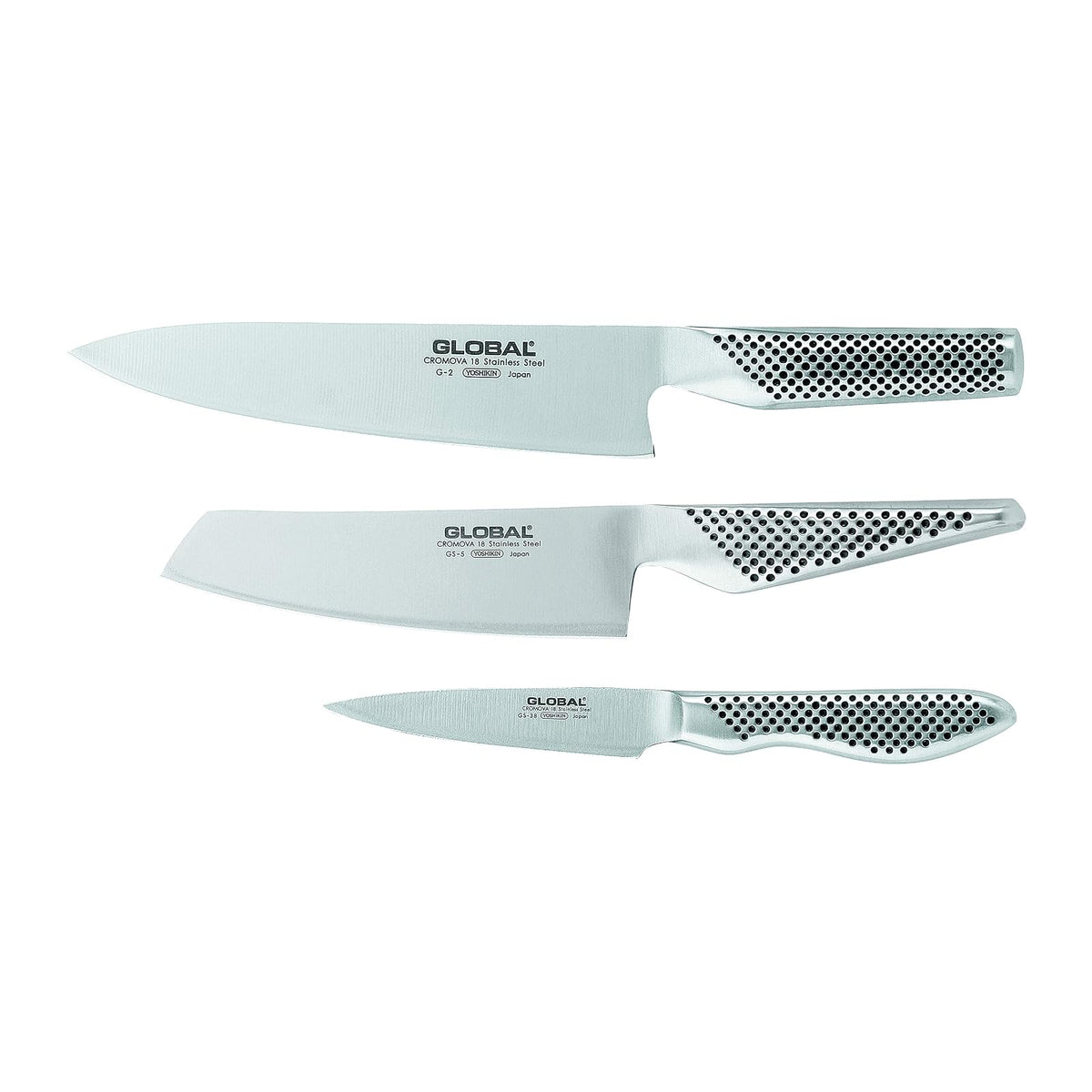 Global Kitchen Knife, 8", Stainless Steel
