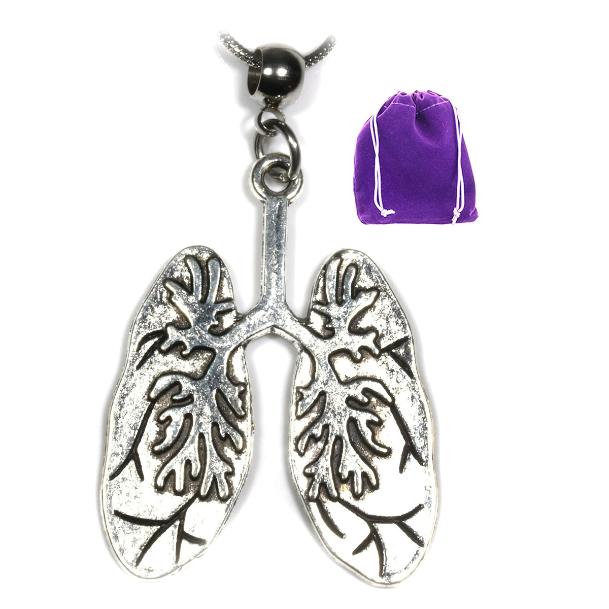 Dave The Bunny Necklace, Silver, Chain,Charm,Lapel