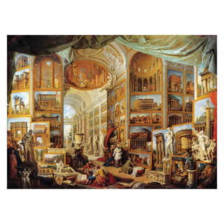 Anatolian Puzzles, 26x19 inches, Interior of an Imaginary Picture Gallery