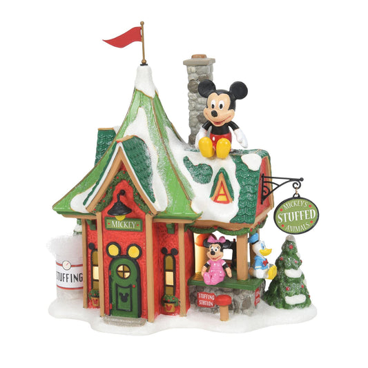 *Department 56 North Pole Series Mickey's Stuffed Animals Lighted Buildings