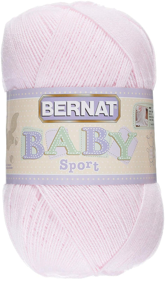Spinrite Yarns (CA) Bernat Baby Big Ball Sport Yarn, 12.3 oz, Gauge 3 Light, 100% Acrylic, Baby Pink