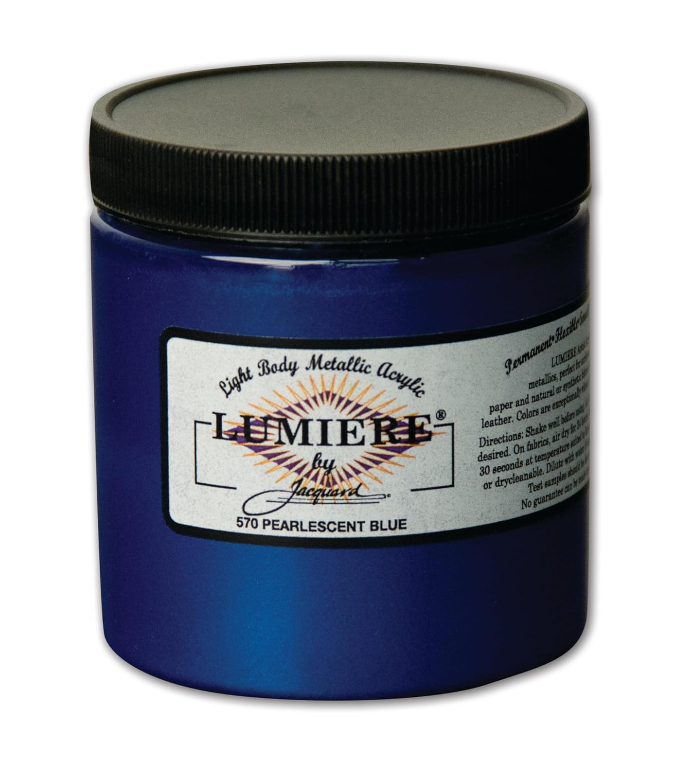 Jacquard Lumiere Paint - Pearlescent Blue 8 oz.
