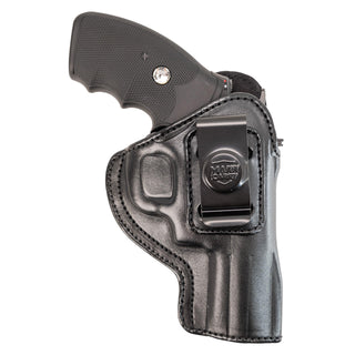 Cardini Leather USA Gun Holster, 4" Barrel, Black