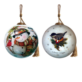 Inner Beauty Hanging Ornament, Green, White, Red, Antique