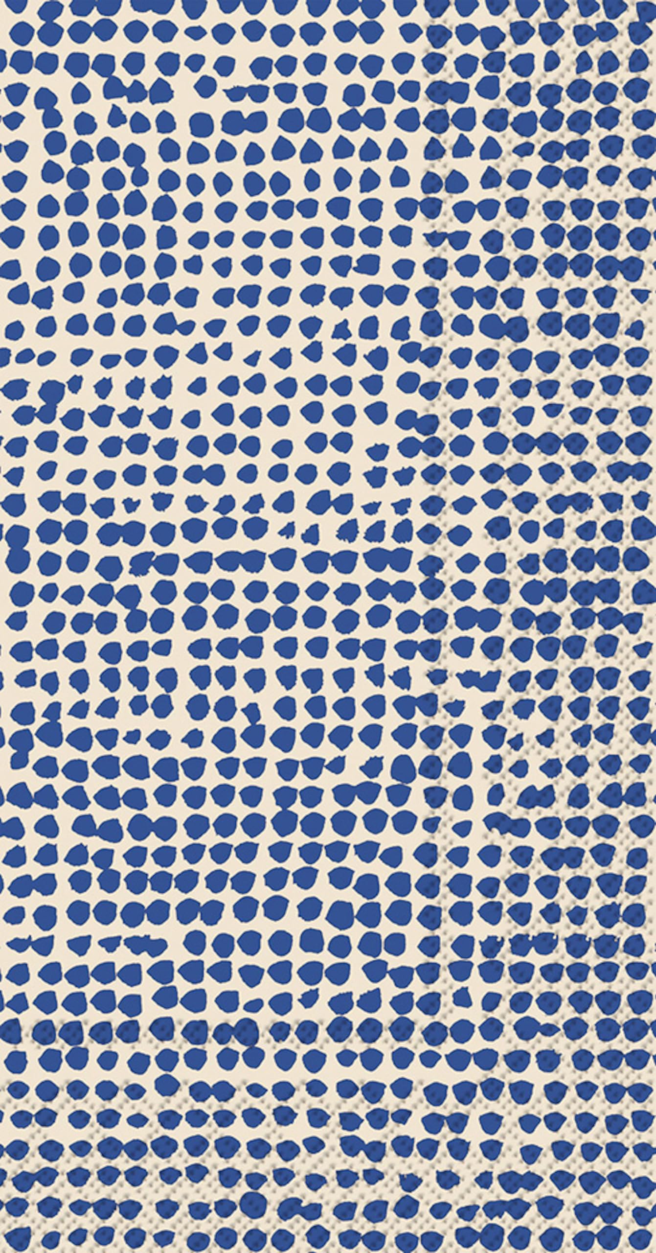IHR Ideal Home Range Dinner Napkins Marimekko Disposable 3-Ply Paper Hand Towels, 8.5" x 4.5", Orkanen (Linen &amp; Blue), 16-Count