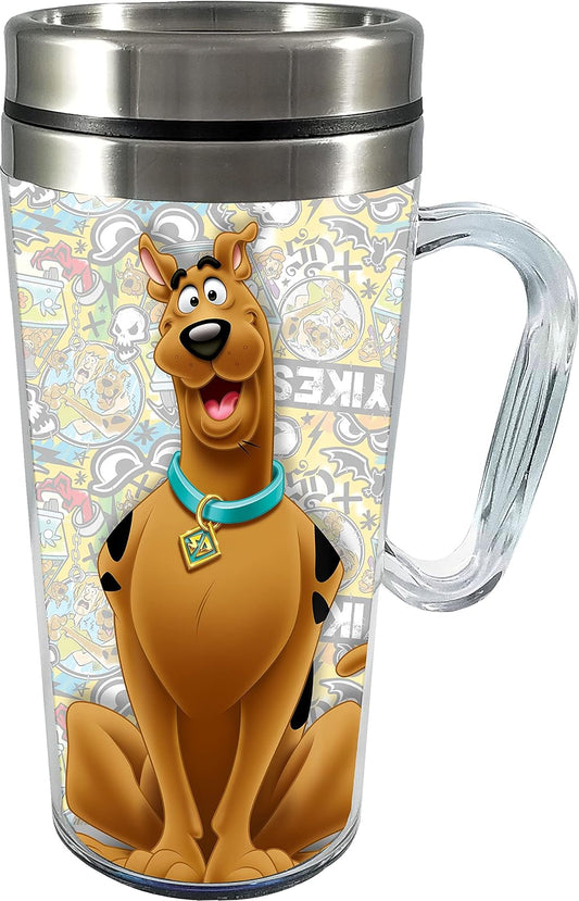 Spoontiques - Scooby Doo - Insulated Travel Mugs - Acrylic and Stainless Steel Drink Cup