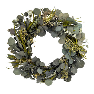 Galt International Wreath, 21", Green Eucalyptus Branch