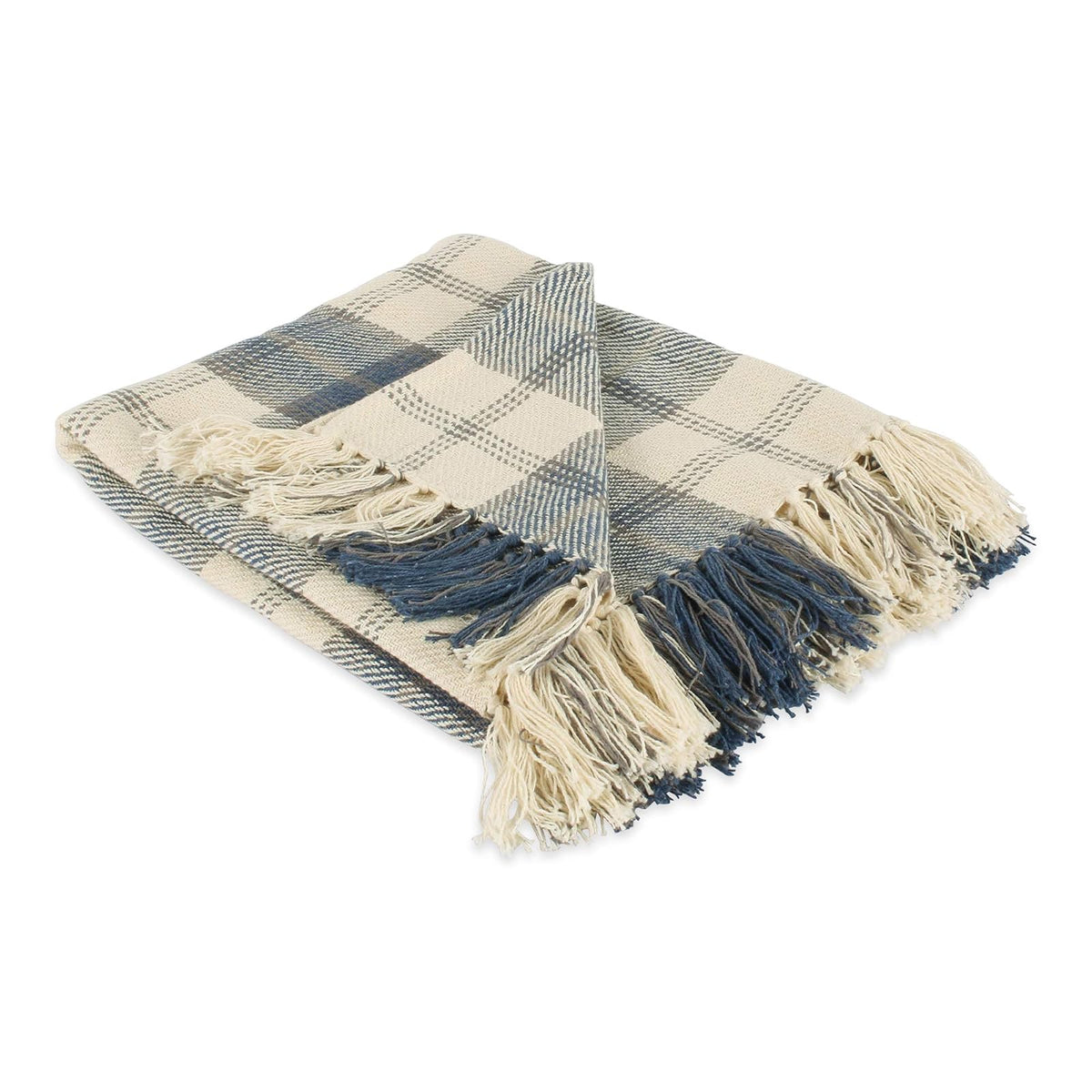 DII Blanket, 50x60" with 3" Fringe, French Blue