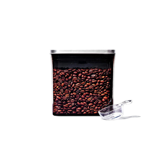 OXO Steel POP Coffee Container with Scoop- 1.7 Qt for Coffee, Tea and More