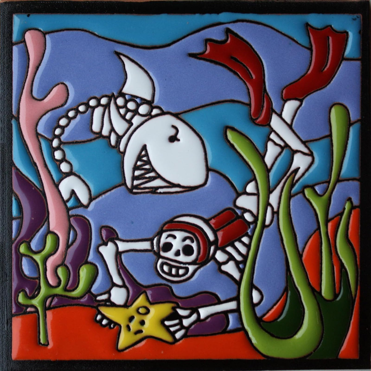 Fine Crafts Imports Tile, Clay, Skuba Diving