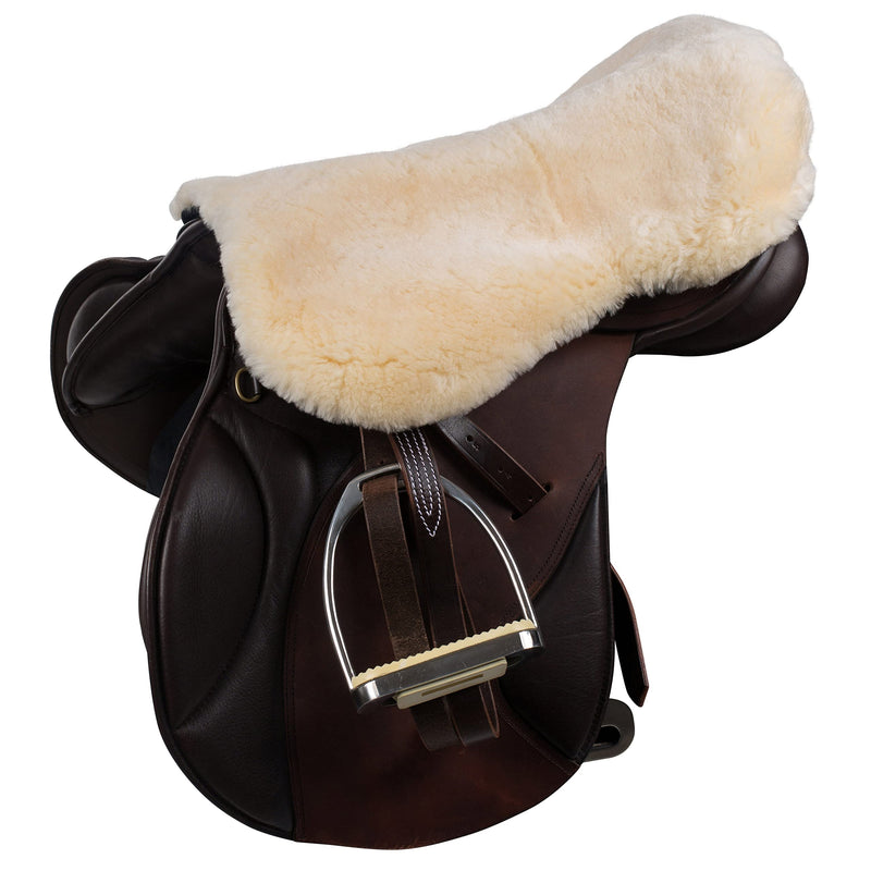 HORZE Harleigh Sheepskin Seat Warmer - Off-White - M