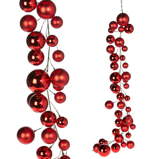 RAZ Imports Garland, 4 feet, Red
