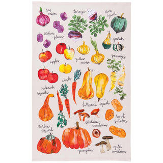 Now Designs Towel, W18 x L28in, Veggie Stand