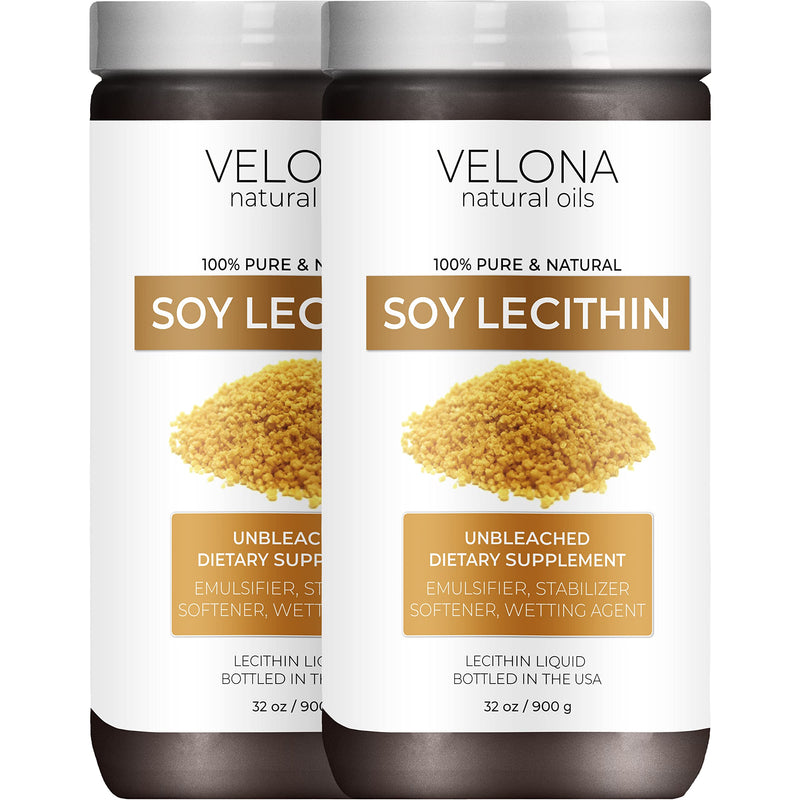 velona Pure Liquid Soy Lecithin 64 oz | Food Grade | Unbleached| Emulsifier, Stabilizer, Softener, Smoother, Wetting Agent | Use Today - Enjoy Results