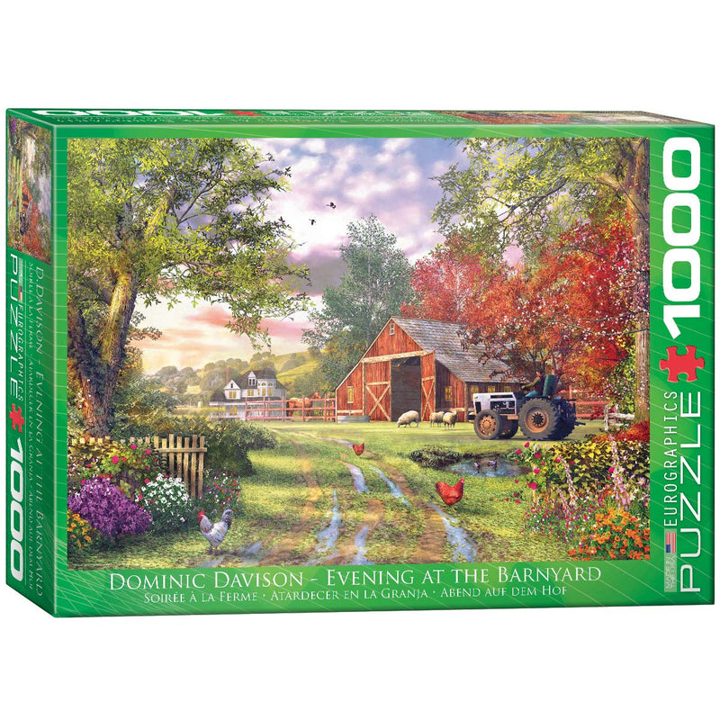 EuroGraphics Evening at the Barnyard by Dominic Davison Jigsaw Puzzle (1000-Piece)