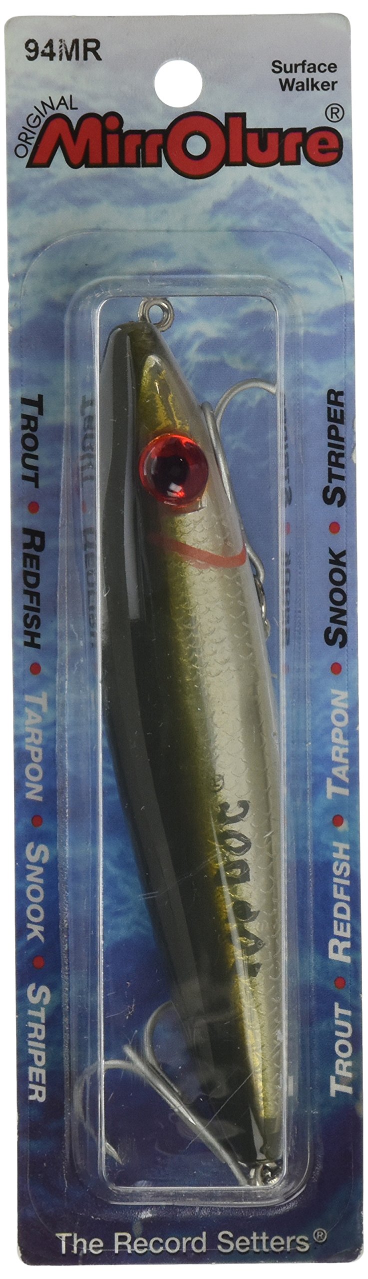 MirrOLure Fishing Hook, 4.5 Inch 1 oz (Pack of 1), Green Bk/White/Silver