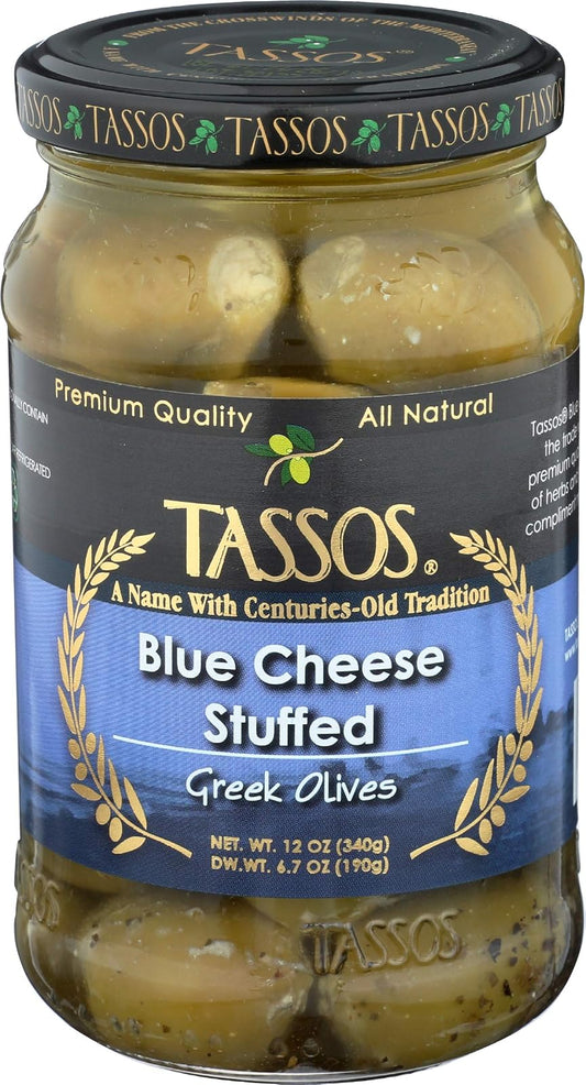 TASSOS Blue Cheese Stuffed Olives, 12 OZ