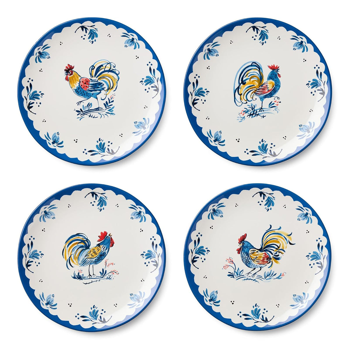 Certified International Dishware Plate, Large, Blue
