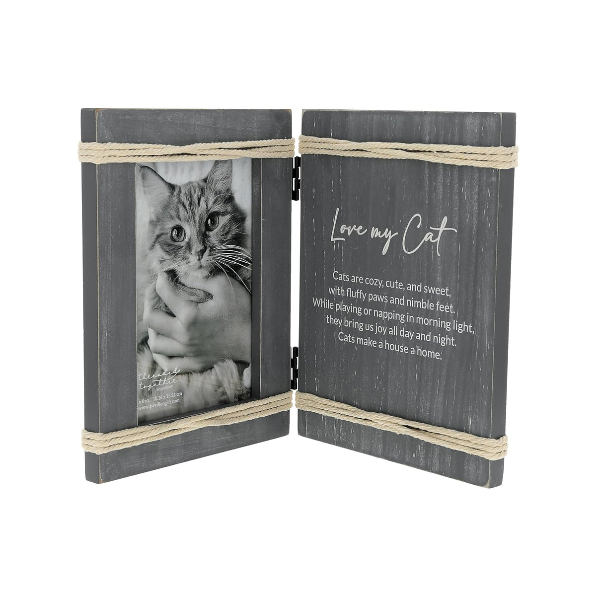 Pavilion Gift Company Picture Frame, 5.5" x 7.5", Gray
