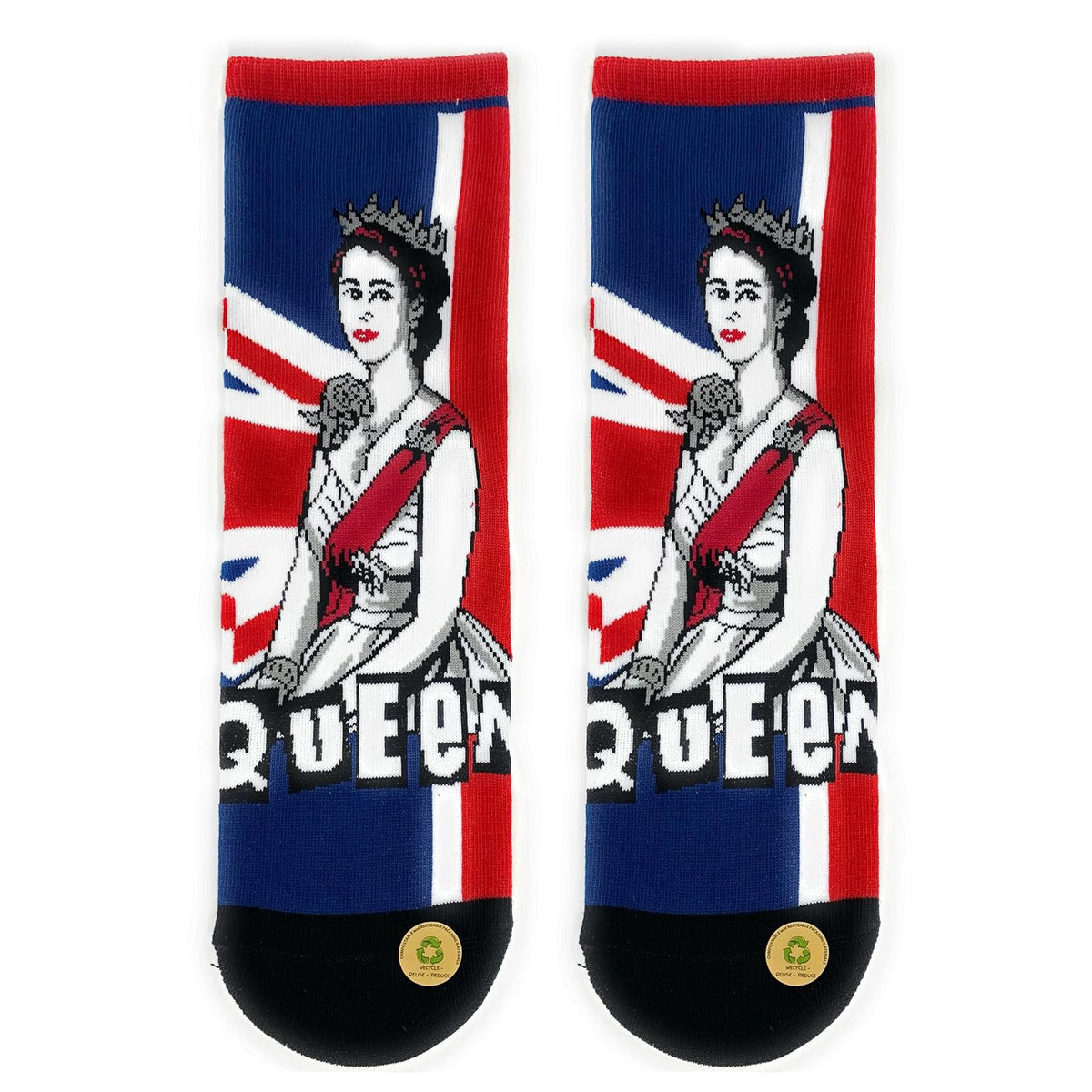 ooohyeah Socks, Queen E Blk