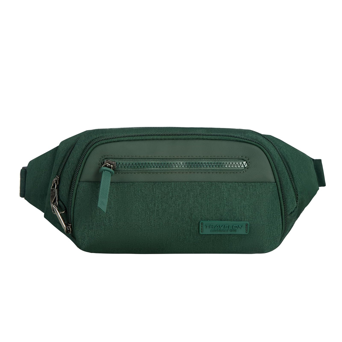 Travelon Waist Pack, 6"H x 11"W x 2"D, Forest Heather