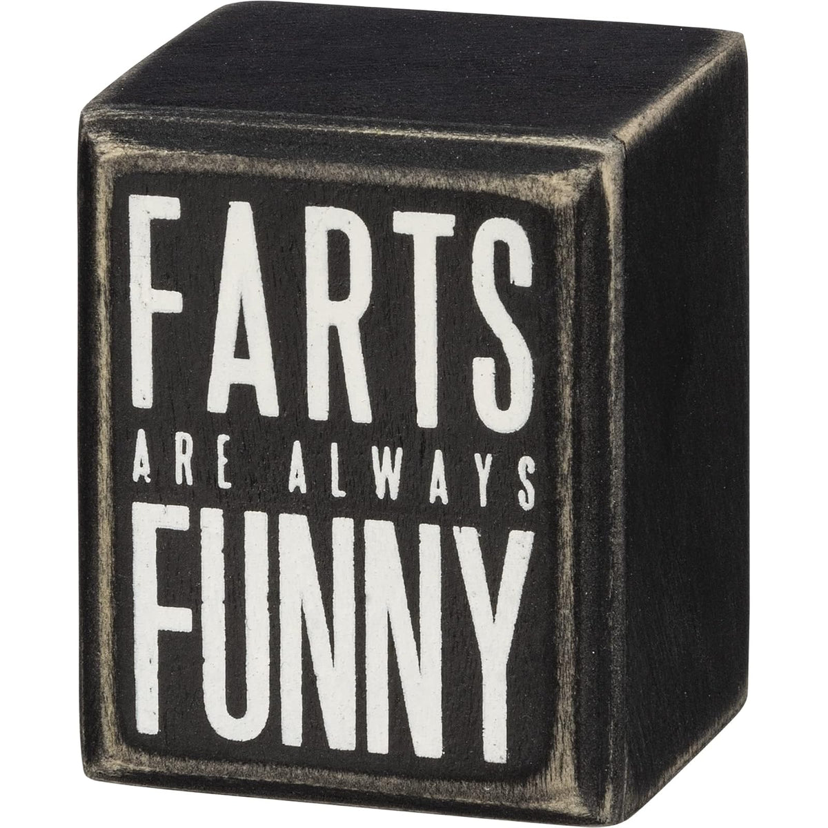 Primitives by Kathy Decorative Signage, Black, White, Classic
