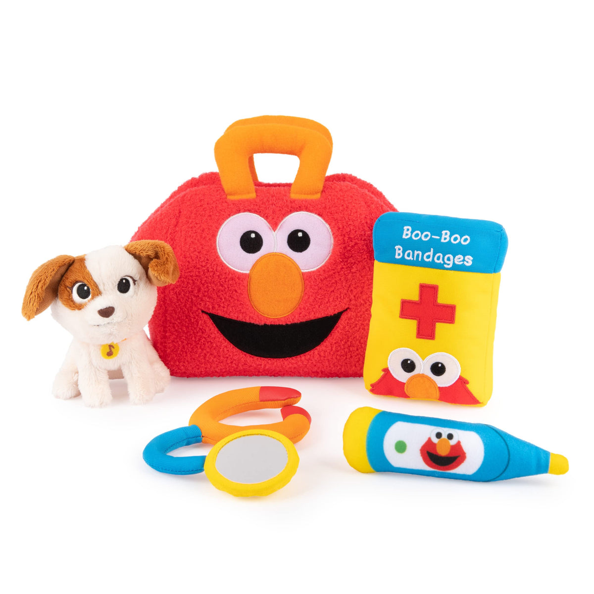 GUND Toys And Games, One Size, Elmo & Tango Checkup Playset