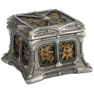 Veronese Design Storage Box, 3 3/4 x 3 3/4 x 2 3/4 inches, Silver