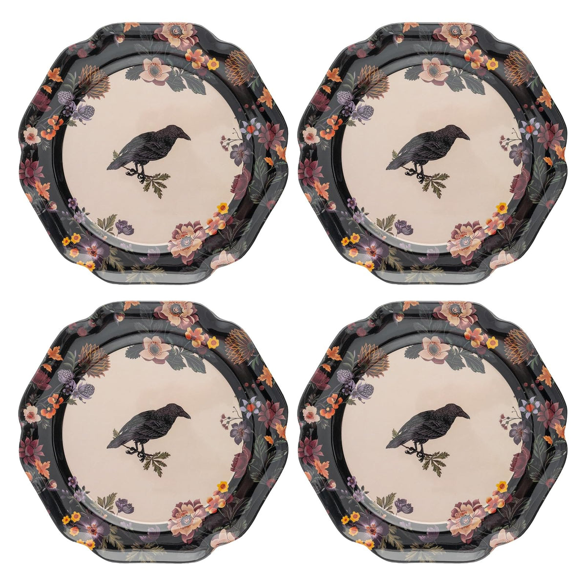 Karma Dishware Plate, Salad Plates, Crow