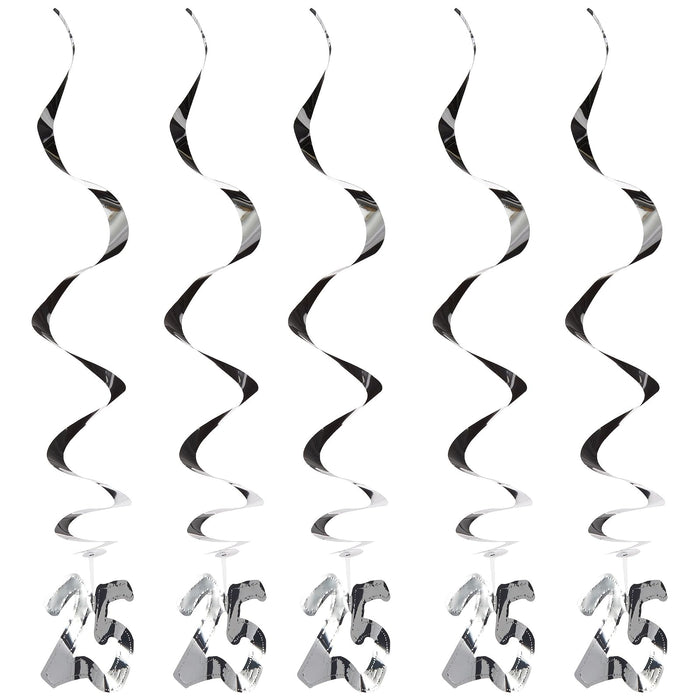 Beistle Hanging Ornament, 1 Count (Pack of 1), Silver