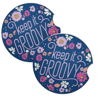 Karma Drink Coaster, Standard, Keep It Groovy