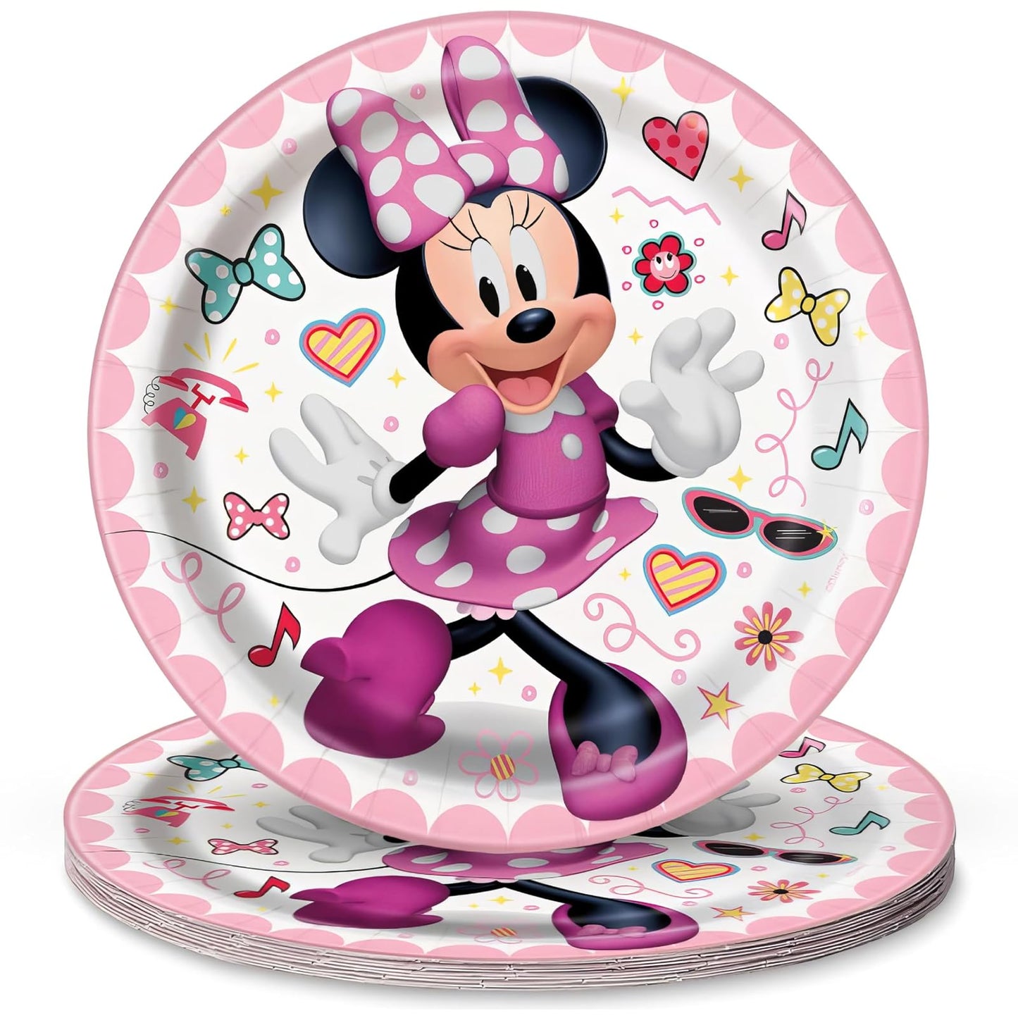 Unique Industries Unique Minnie Mouse Iconic Party Plate, 8 Ct.