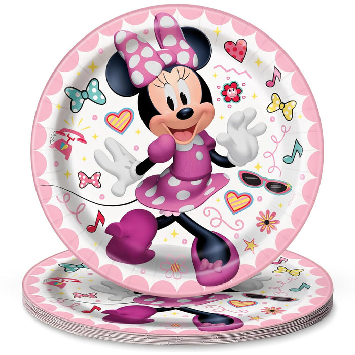 Unique Industries Unique Minnie Mouse Iconic Party Plate, 8 Ct.