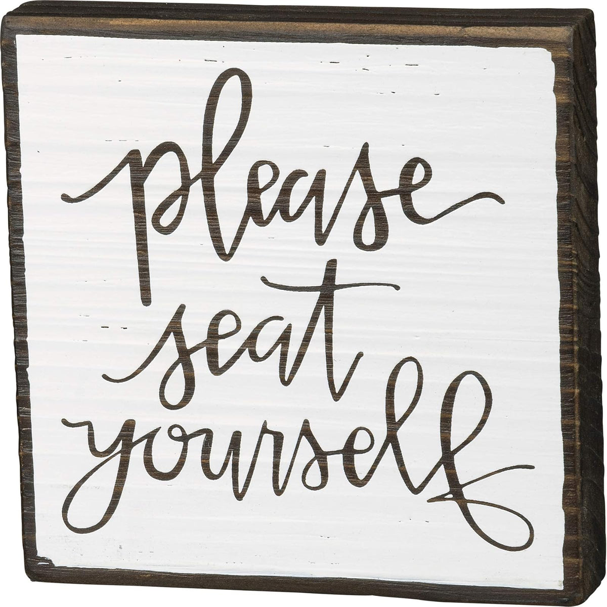 Primitives by Kathy Decorative Signage, One Size, Brown, White