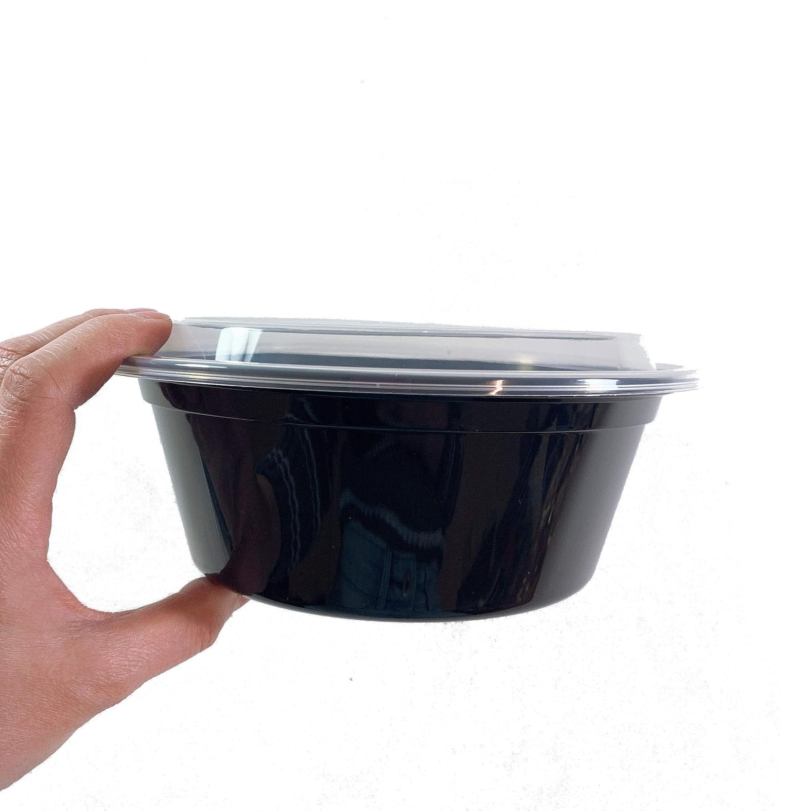 DHG Professional 50 sets 32oz Round Food Containers Meal Prep Microwavable Reusable Plastic BPA Free