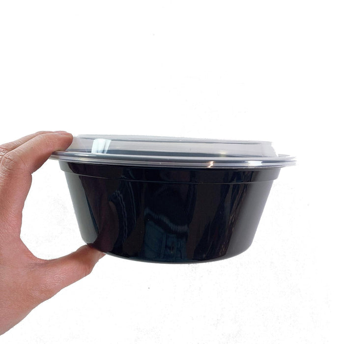 DHG Professional 50 sets 32oz Round Food Containers Meal Prep Microwavable Reusable Plastic BPA Free