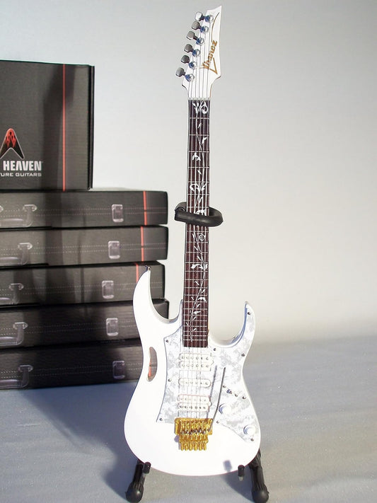 Axe Heaven Steve Vai Signature White Jem Mini Guitar Replica (SV-130)
