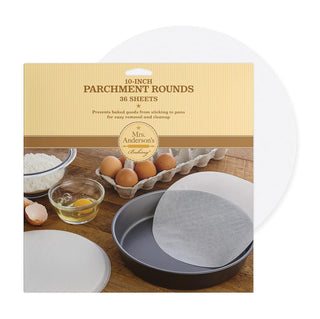 HIC Mrs. Anderson‚Äö√Ñ√¥s Baking Non-Stick Parchment Cake Rounds, 10-Inch, 36 Sheets