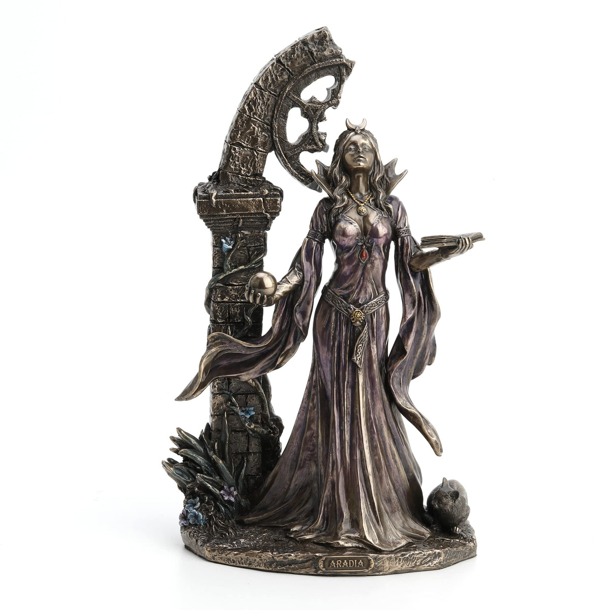 Veronese Design Figurine, 6 1/8 x 4 1/2 x 9 7/8 inches, Bronze