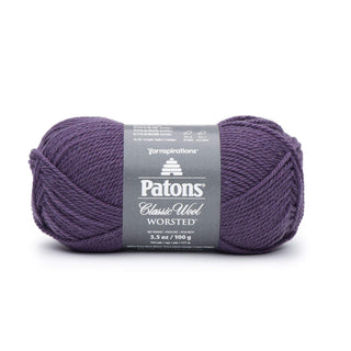 Spinrite Yarns (CA) Patons Classic Wool Yarn, Gray Plum