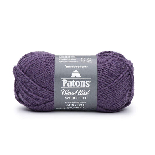 Spinrite Yarns (CA) Patons Classic Wool Yarn, Gray Plum