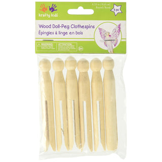 Multicraft Imports Clothes Pin, 4.2 inches, Natural