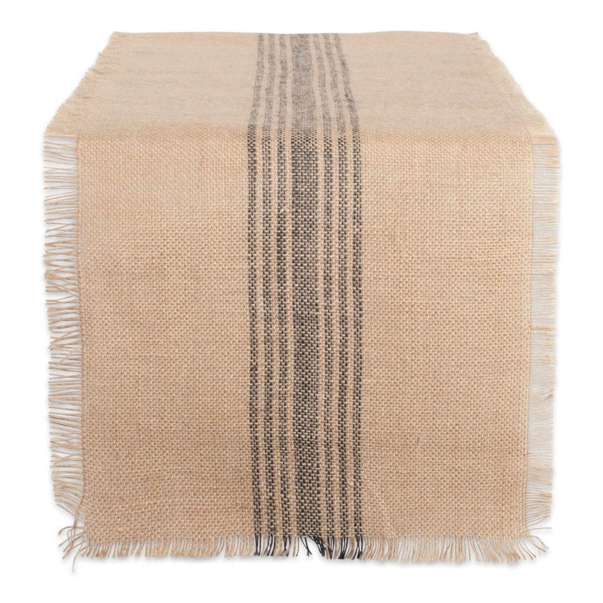 DII Table Runner, Table Runner, 14x72", Middle Stripe Gray