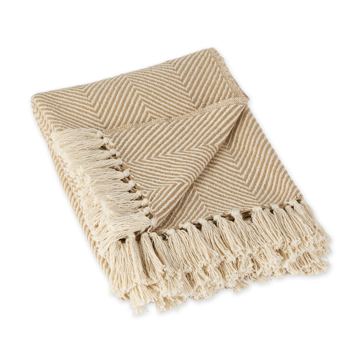 DII Rustic Farmhouse Cotton Chevron Blanket Throw with Fringe for Chair, Couch, Picnic, Camping, Beach, & Everyday Use, 50 x 60 - Urban Chevron Stone