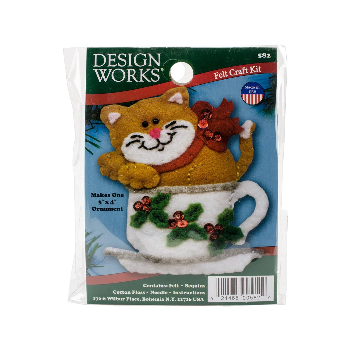 Design Works Crafts Art Craft Kit, 3" x 4", Multicolored