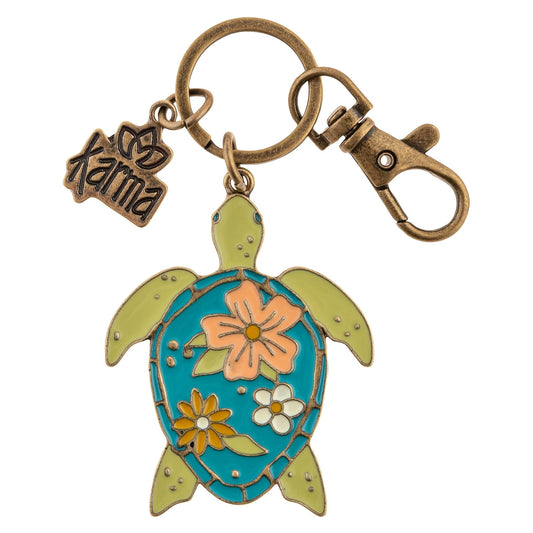 Karma Gifts, Womens Enamel Keychains, Sea Turtle