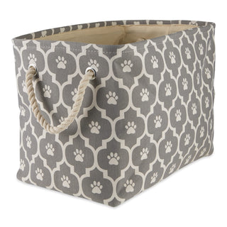 Bone Dry Basket, Medium Rectangle, Gray