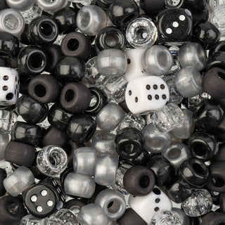 John Bead Craft Bead, 4x7mm, Black