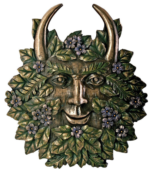 Pacific Trading Greenman Spring Plaque Fantasy Designer Decoration Collectible